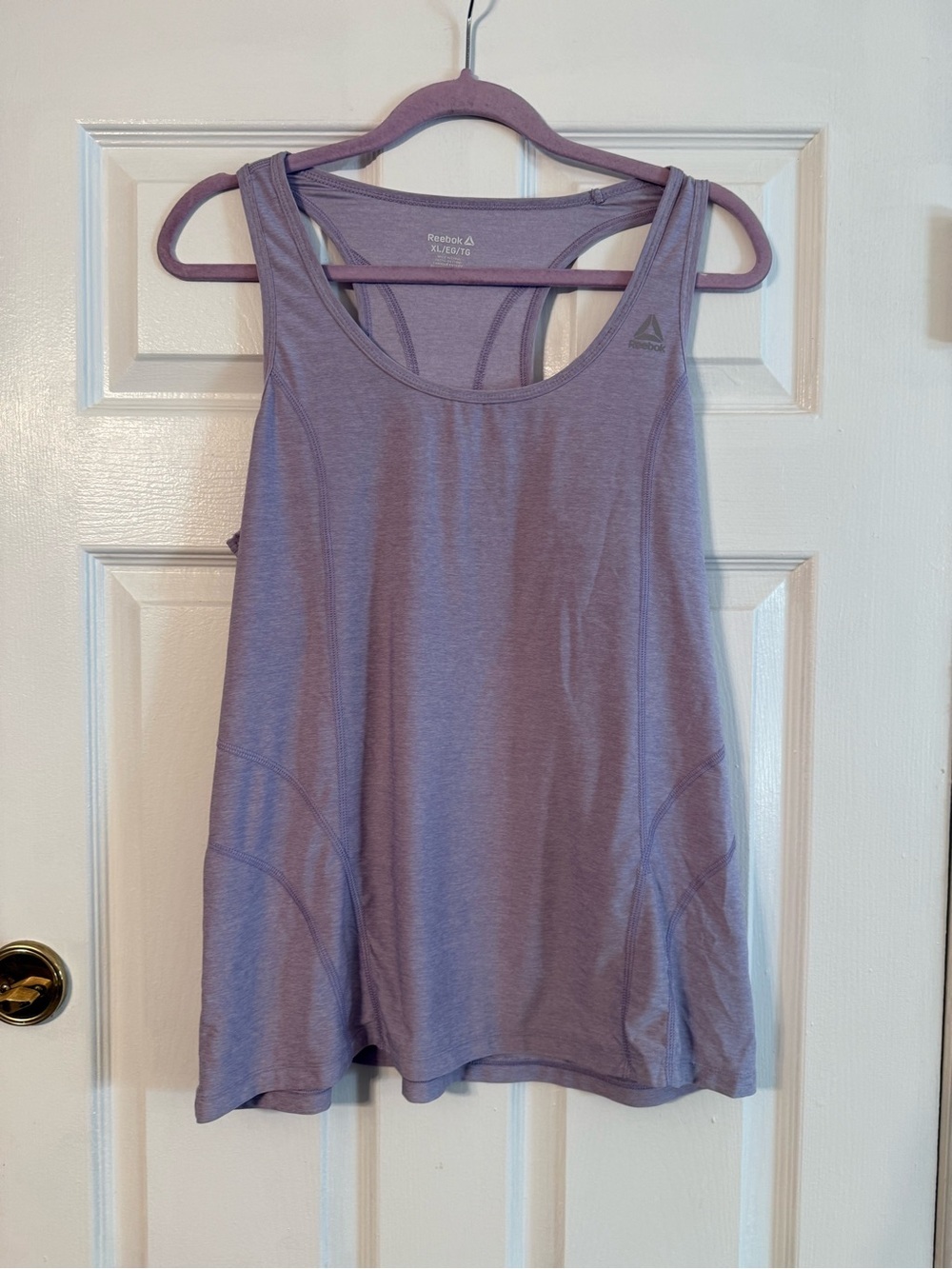 Reebok Purple Scoop Neck Performance Tank